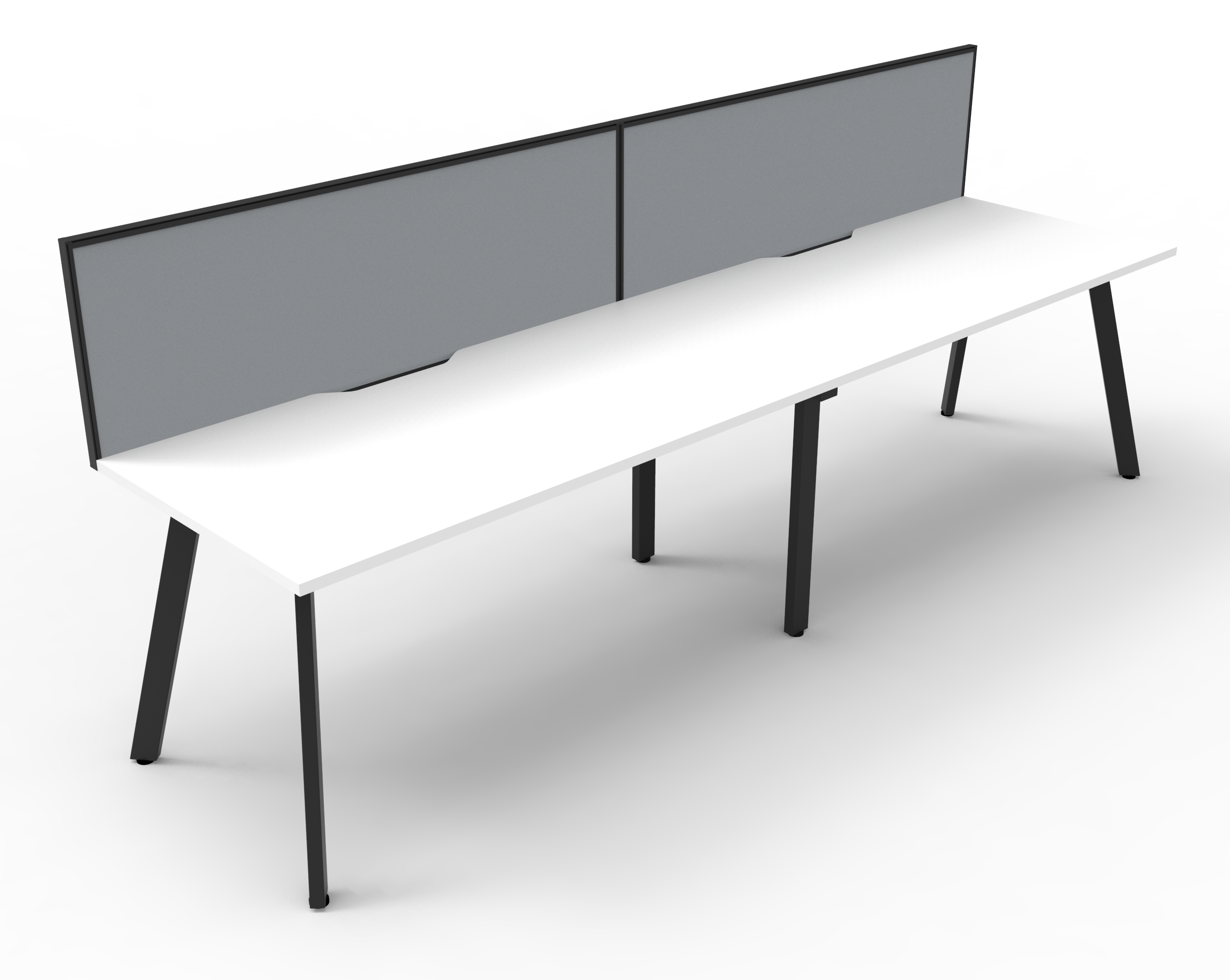 Eternity 2 Person Single Sided Workstation - With Screen